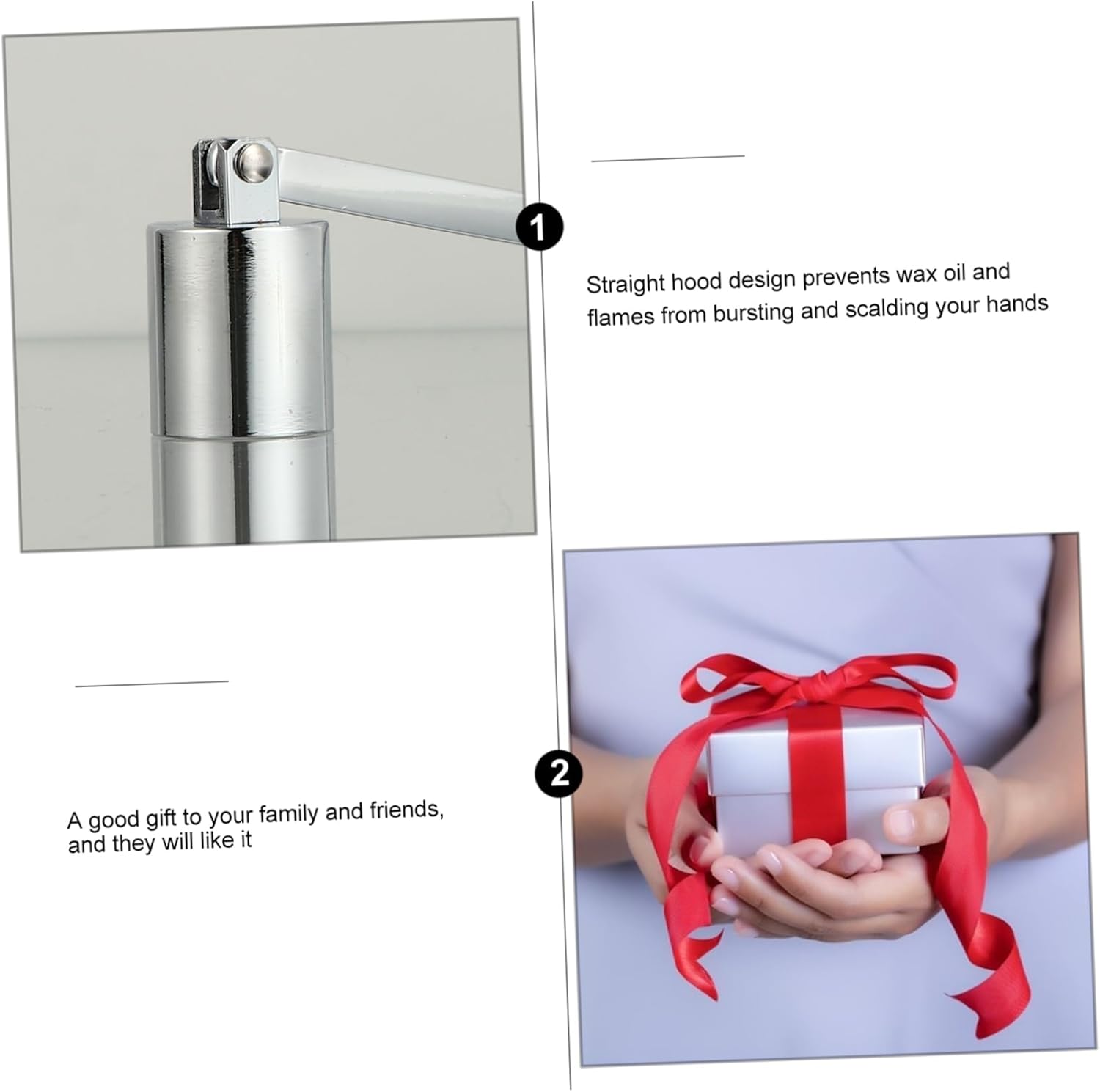 Stainless Steel Candle Snuffer with Long Handle 1