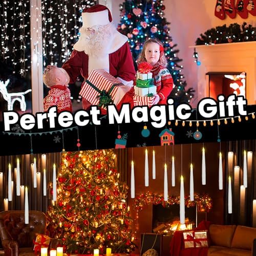 Floating Candles with Wand Remote 24PCS Flameless LED Christmas Decor