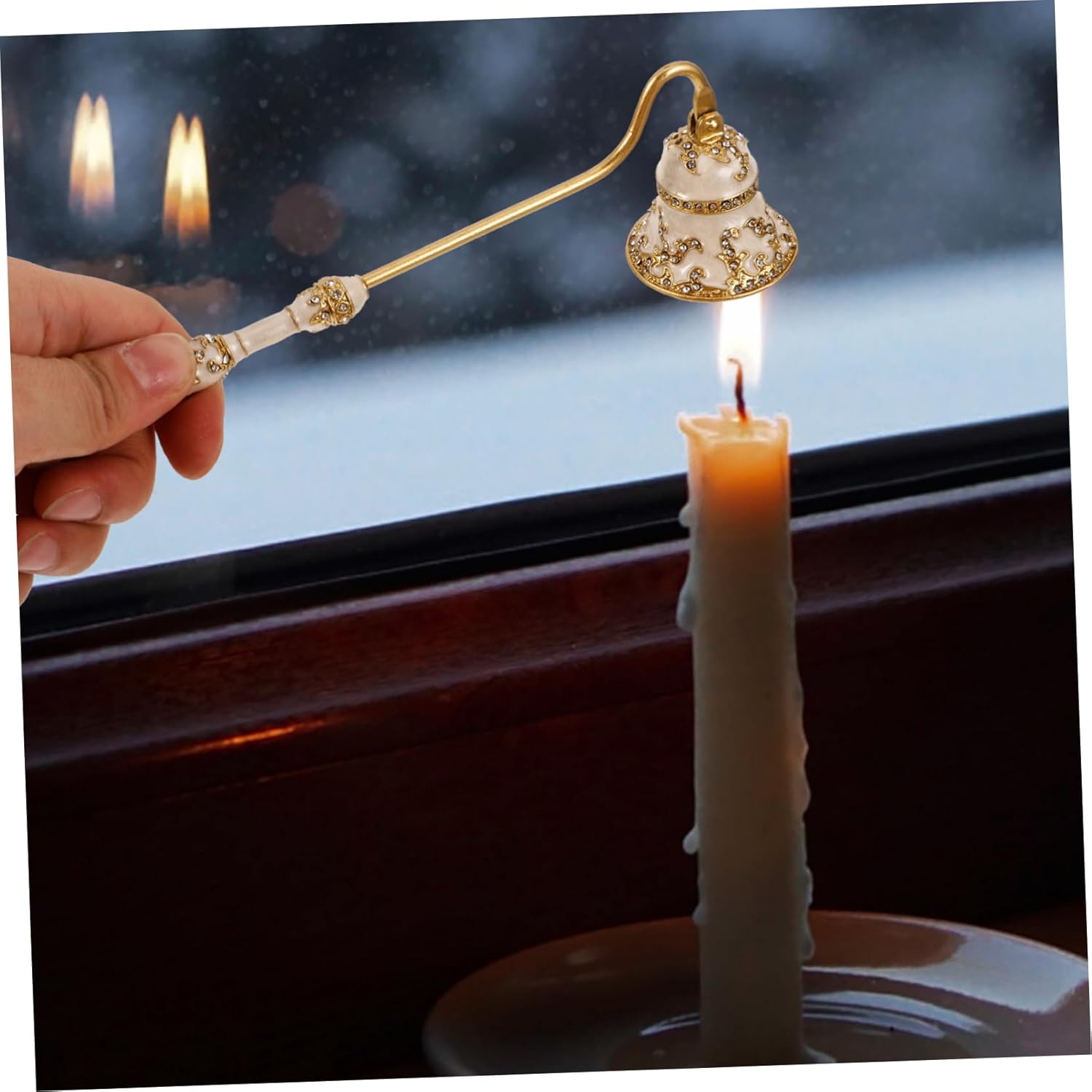 PRETYZOOM Flame Snuffer Candle Extinguisher Reusable Can for Tall Candles