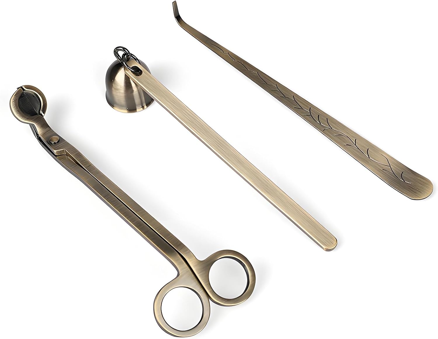 3 in 1 Candle Accessory Set with Wick Trimmer Snuffer and Dipper