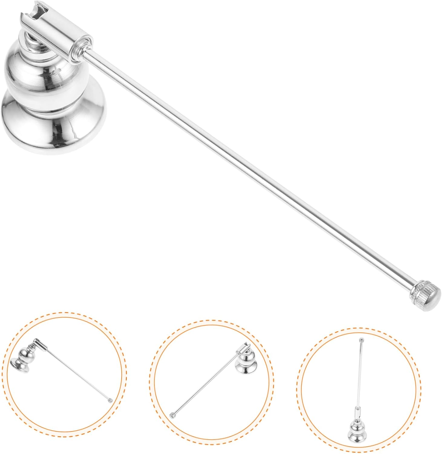 Elegant Candle Snuffer Handle for Safe Flame Extinguishing