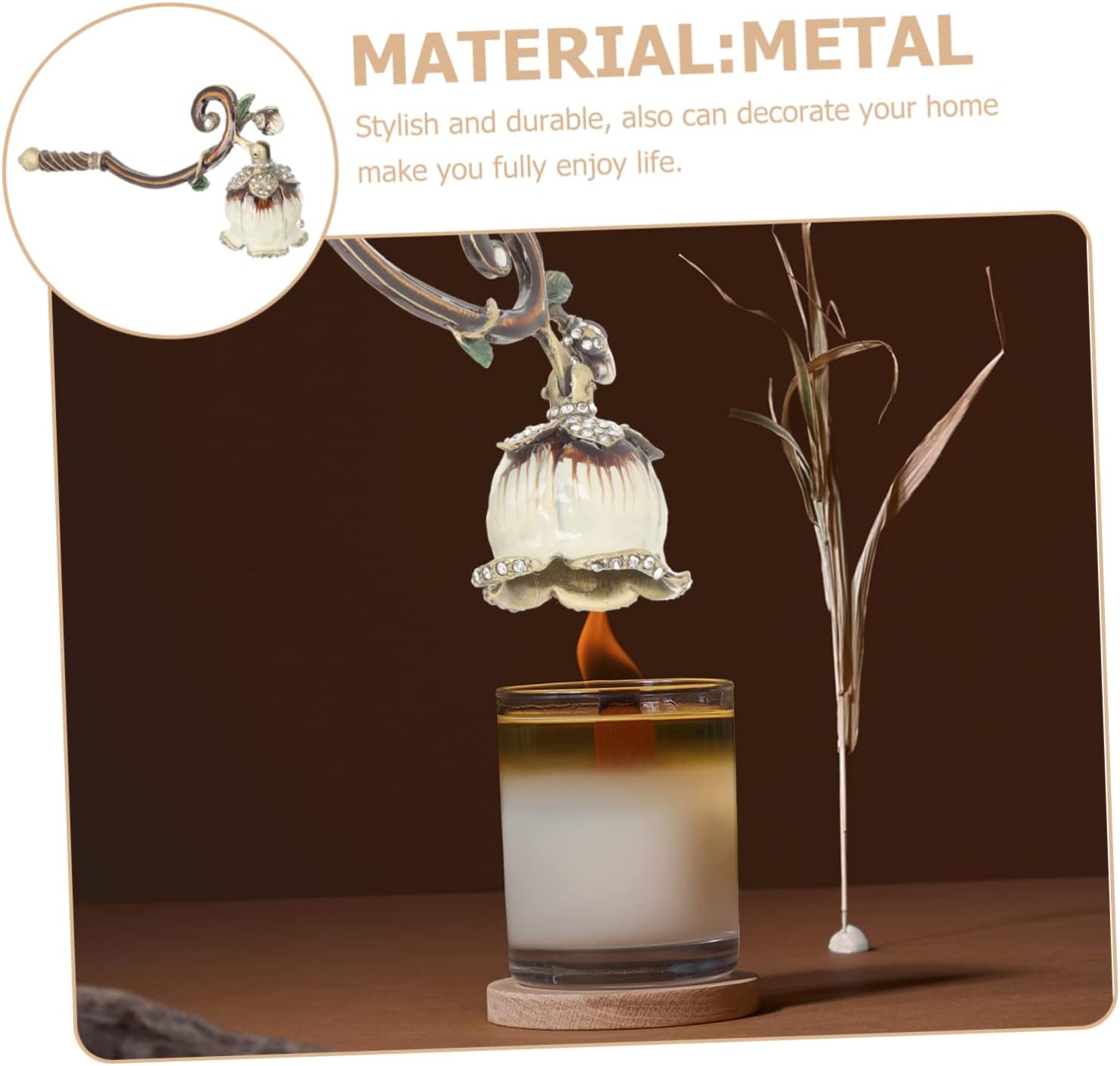 Cabilock 100G Candle Snuffer with Long Handle