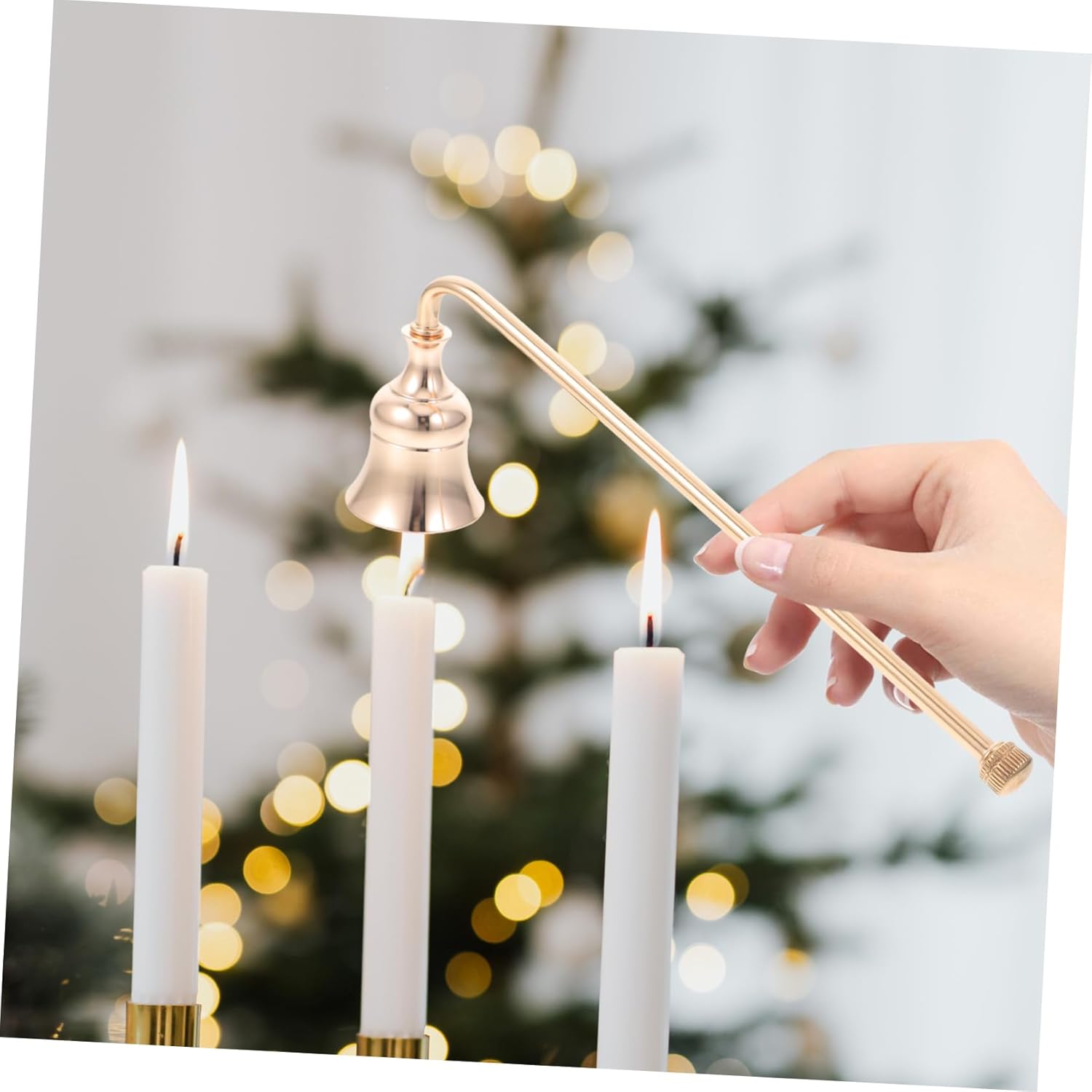 STOBAZA 5pcs Long Handle Candle Snuffer with Metal Wick Extinguisher
