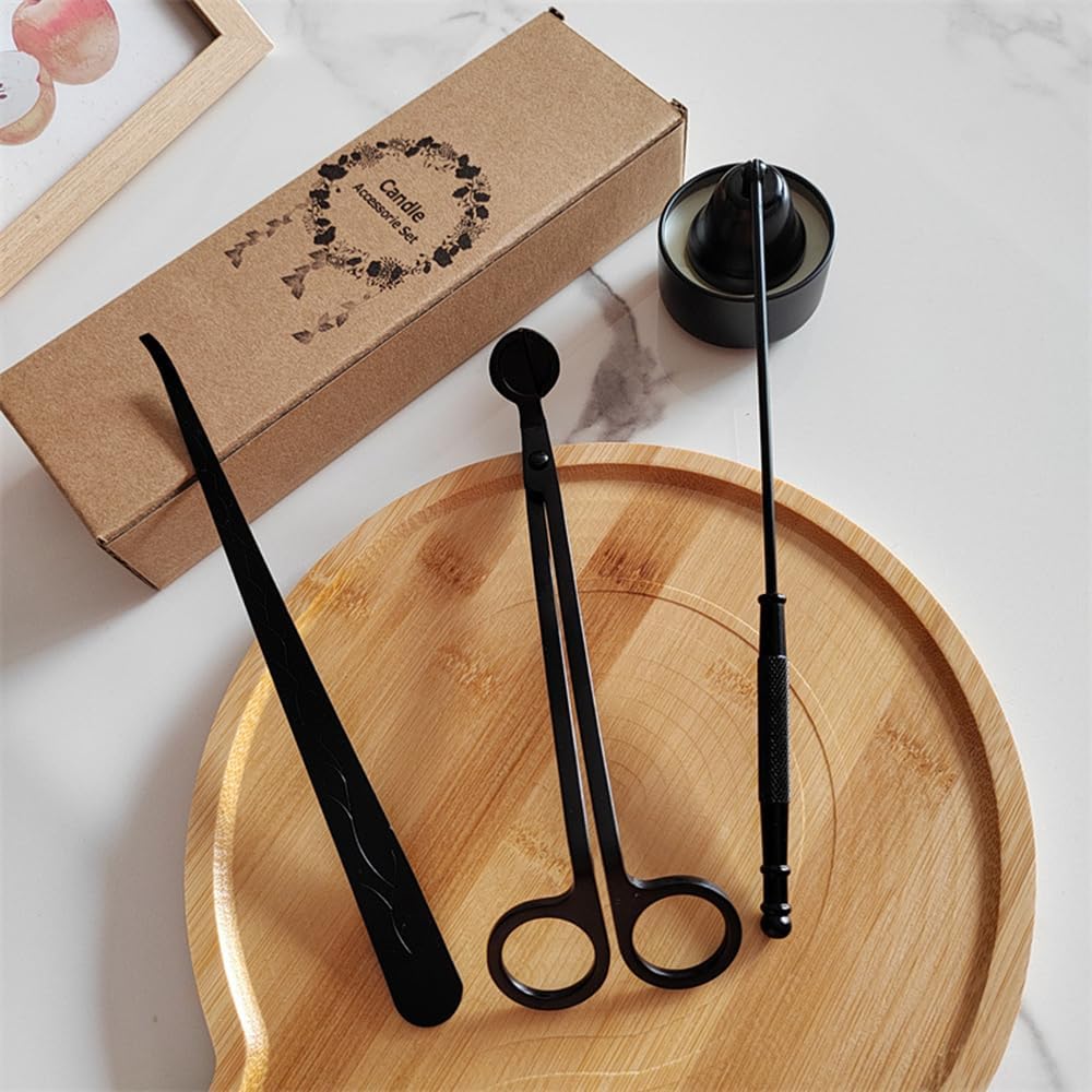 Gugululu 3 in 1 Candle Accessory Set Black