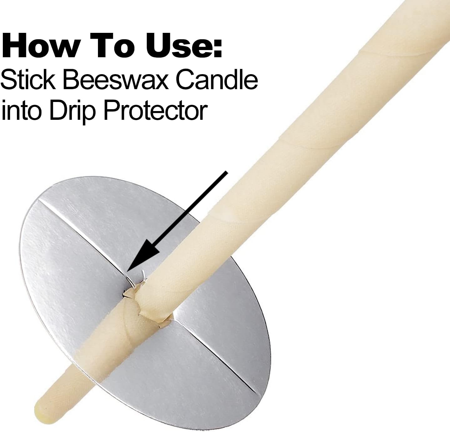 PAGOW 100 Pack Beeswax Candle Protectors