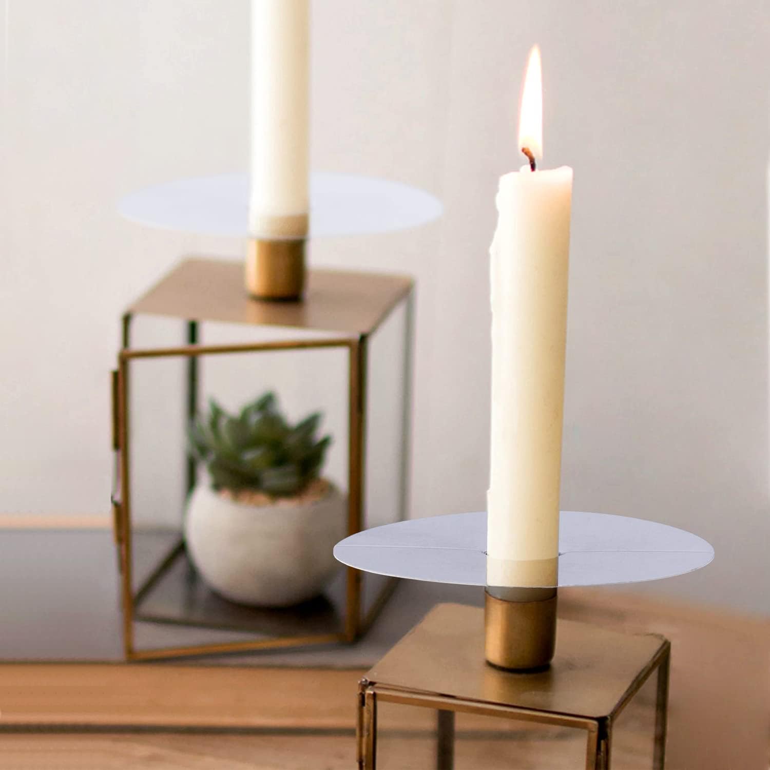 PAGOW 100 Pack Beeswax Candle Protectors
