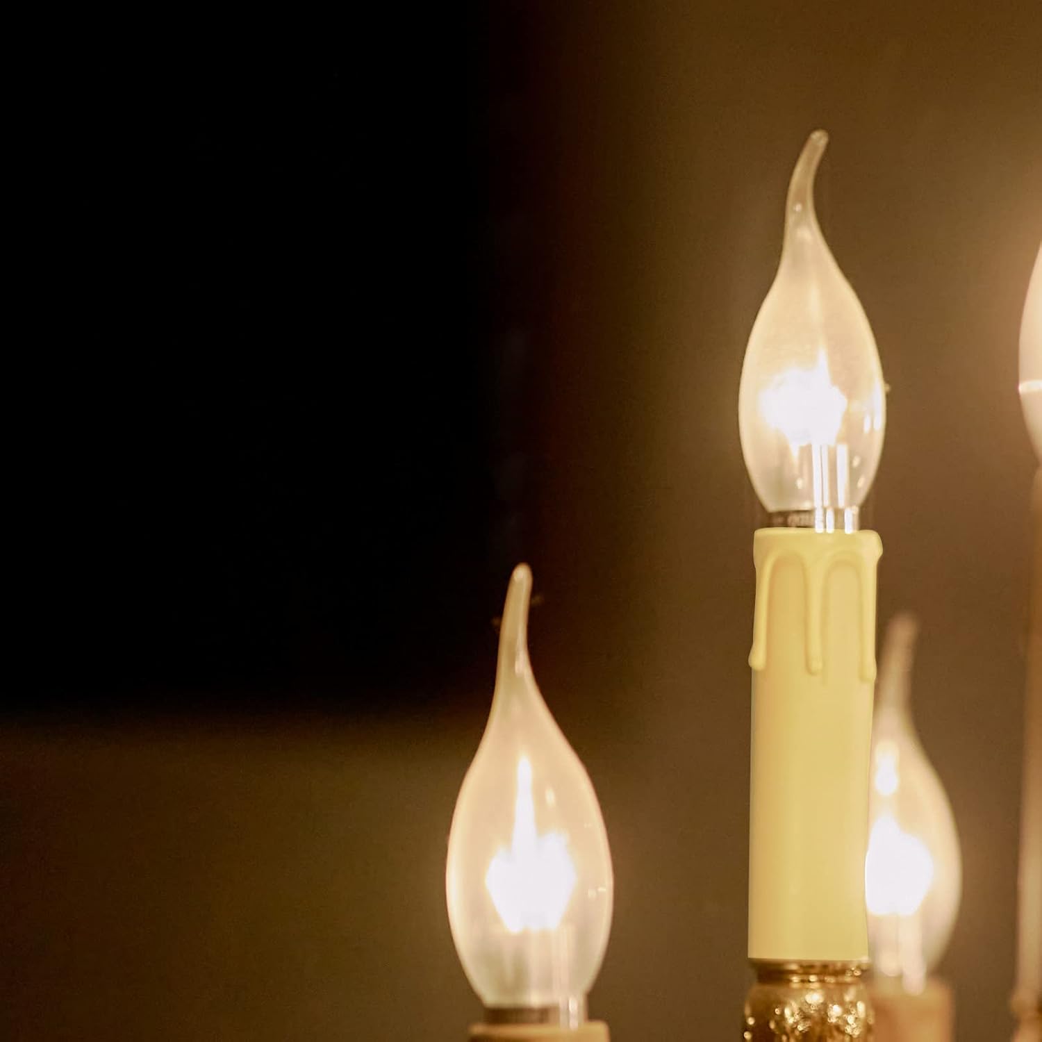 Ciata 12 Pack Ivory Plastic Drip Candle Covers 2 Inch