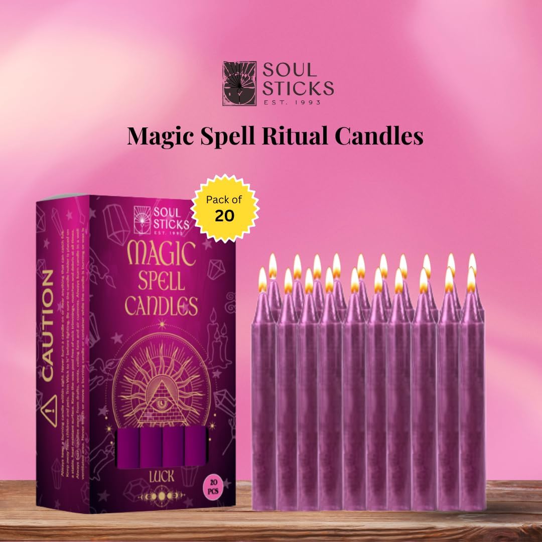 SOUL STICKS Taper Candles 20 Pack for Rituals and Spells