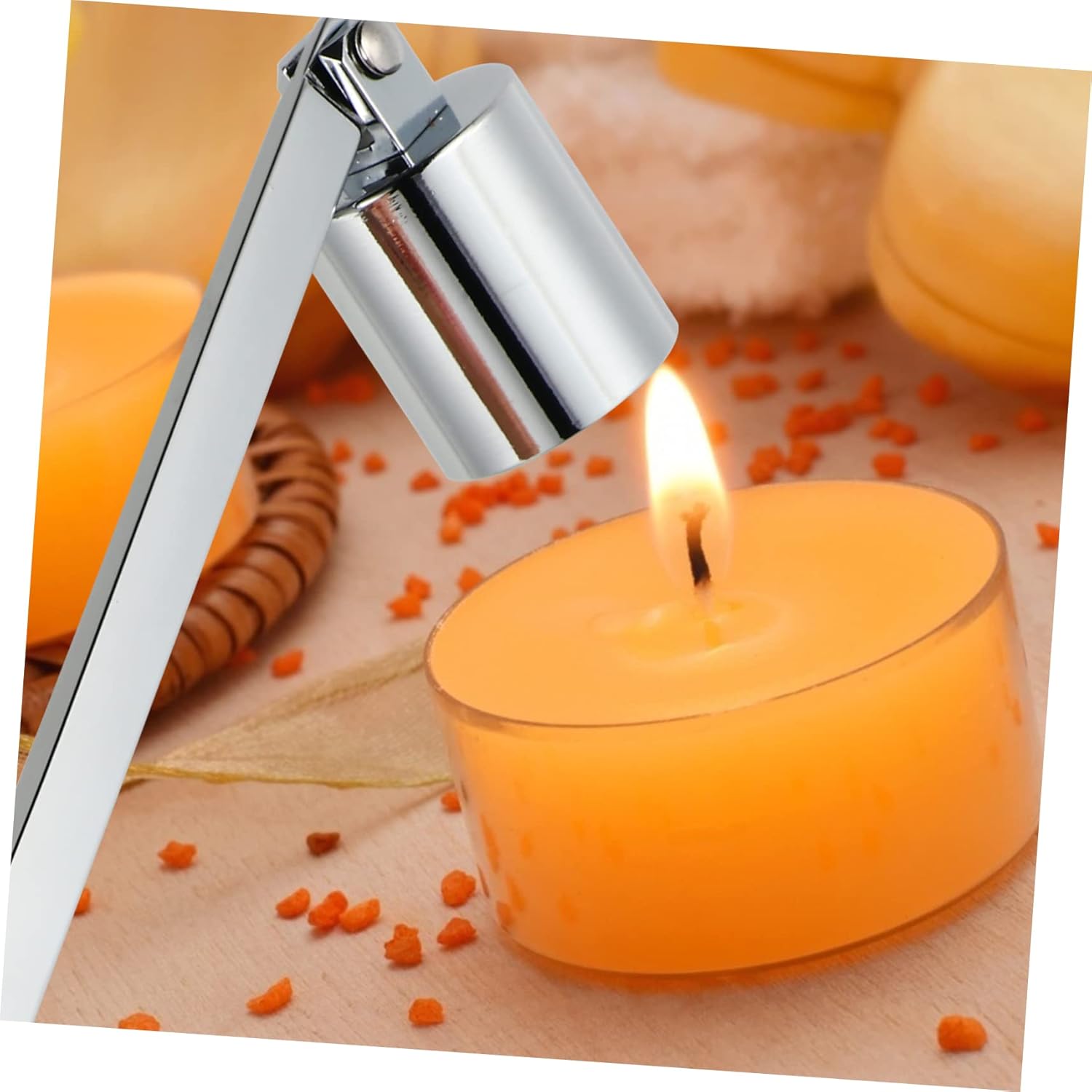 Stainless Steel Candle Snuffer with Long Handle 1