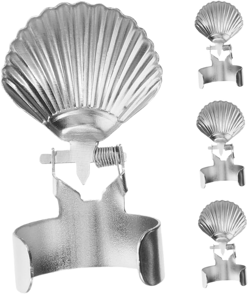 PRETYZOOM Metal Candle Extinguisher Flame Snuffer with Shell-Shaped Design