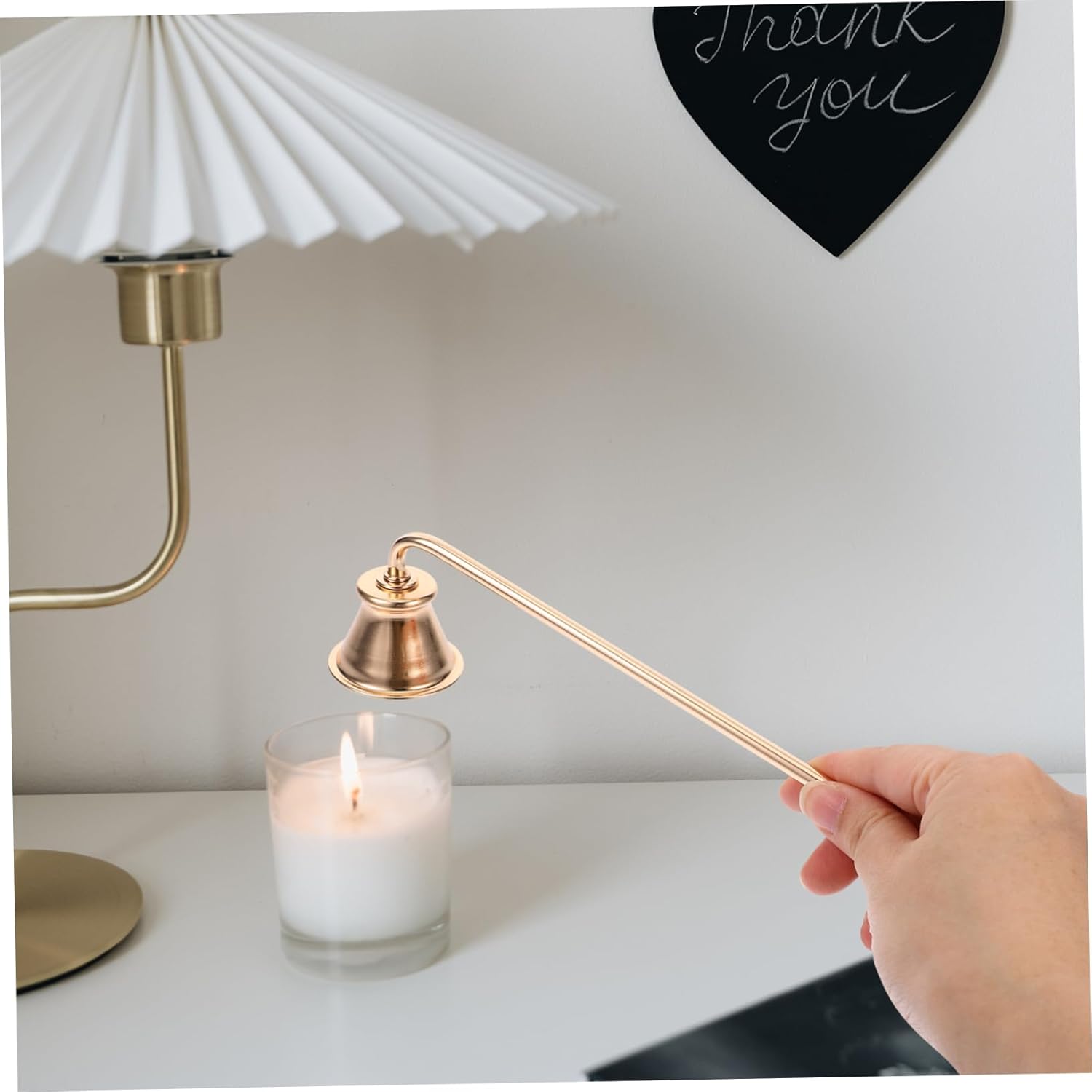 MAGICLULU 1pc Automatic Candle Snuffer Long Handle Flame Extinguisher for Home Use