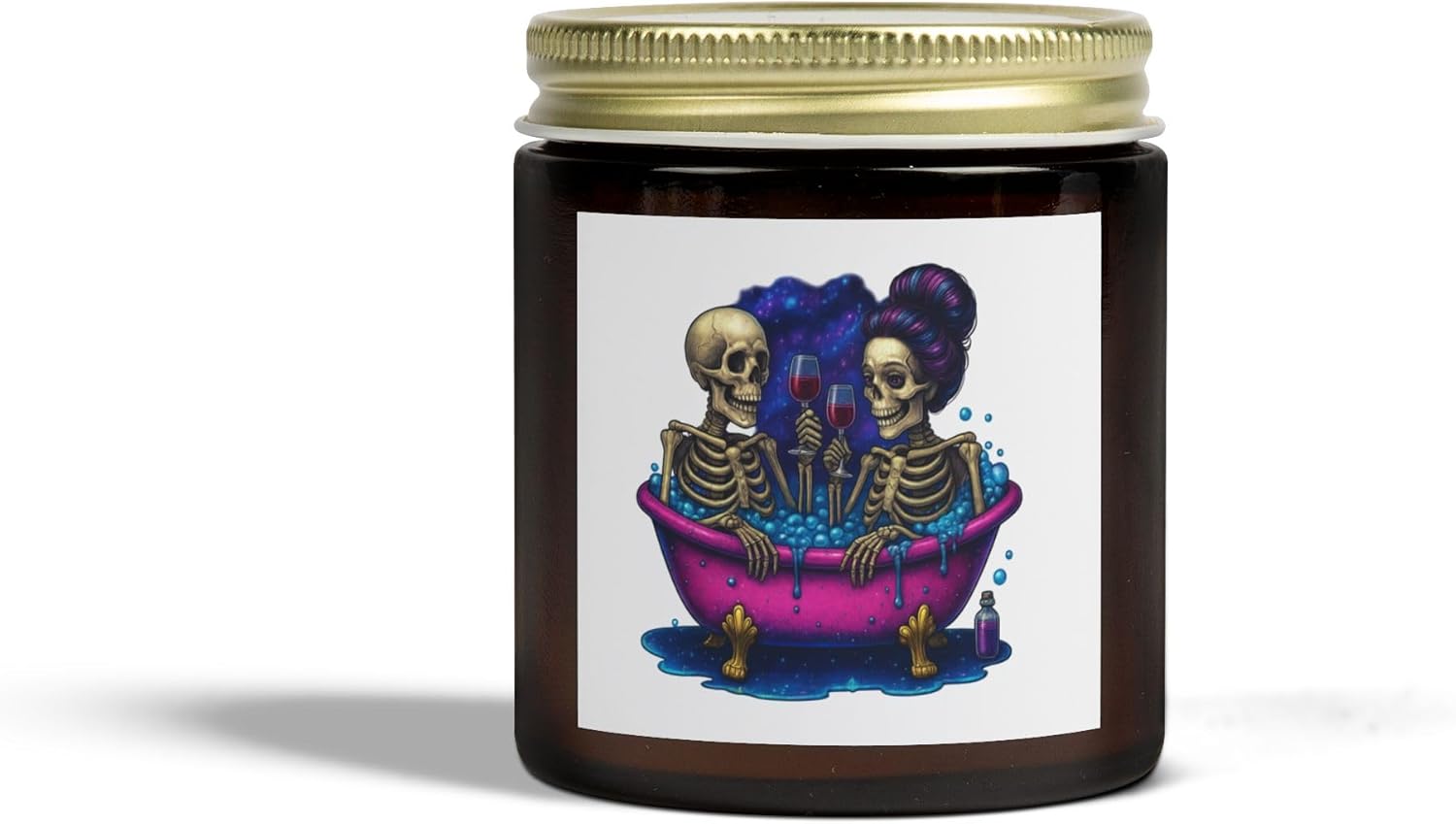 Spooky Skeletons Scented Candles Coconut Apricot