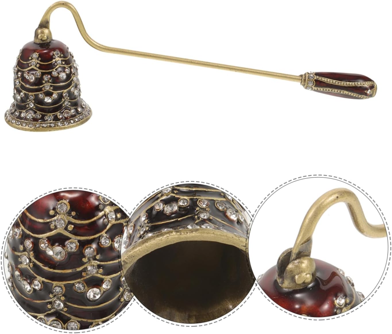 Vaguelly Vintage Candle Snuffer with Diamond Crusts