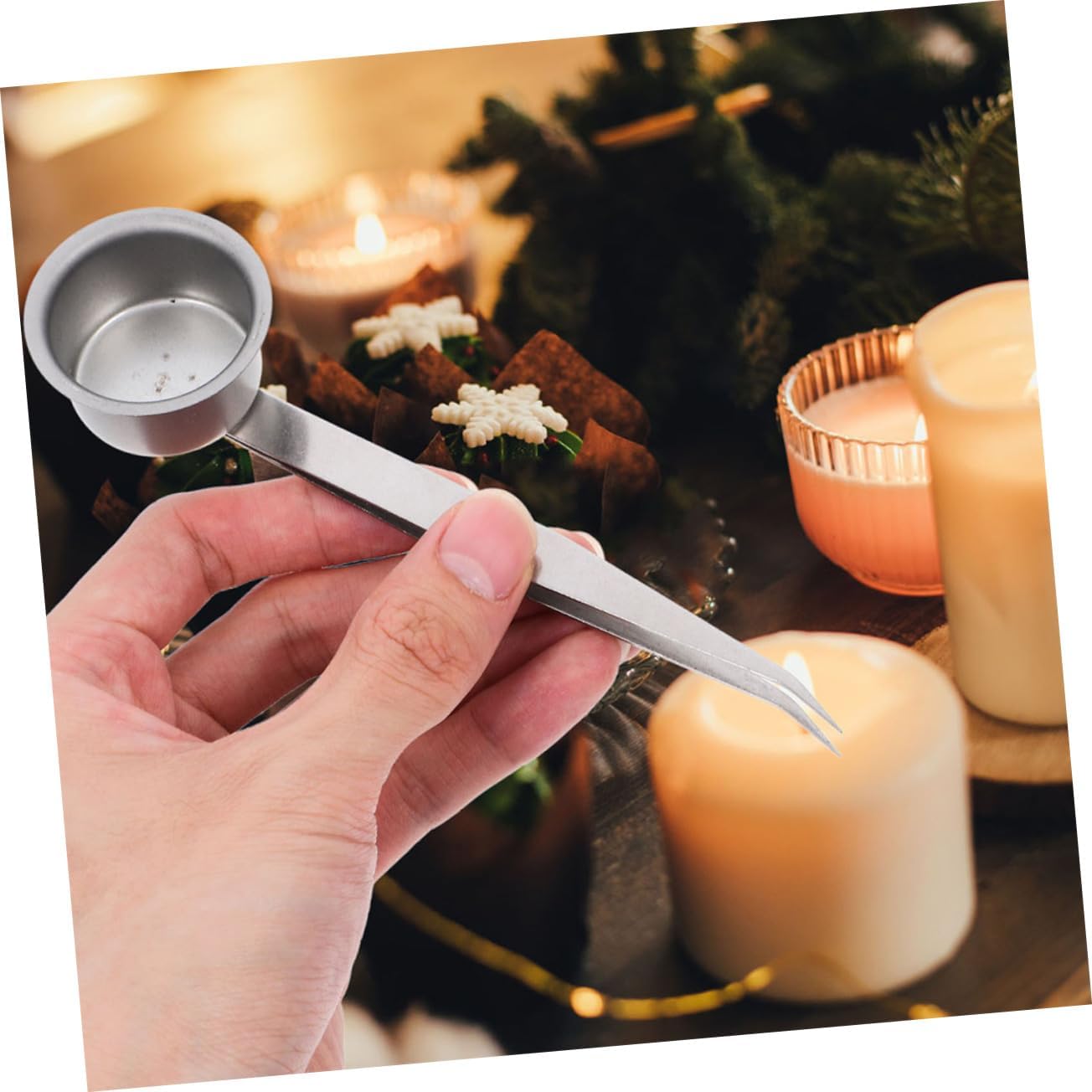 3pcs Candle Extinguisher Handle Tweezer for Home Hotel Camping
