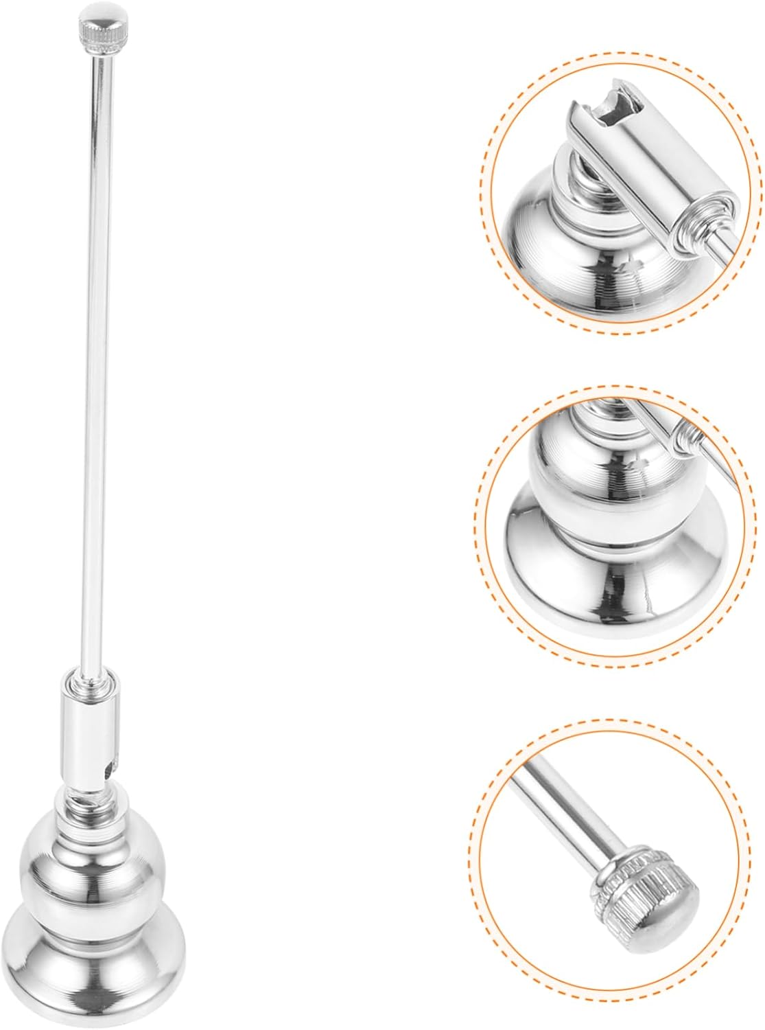 Elegant Candle Snuffer Handle for Safe Flame Extinguishing