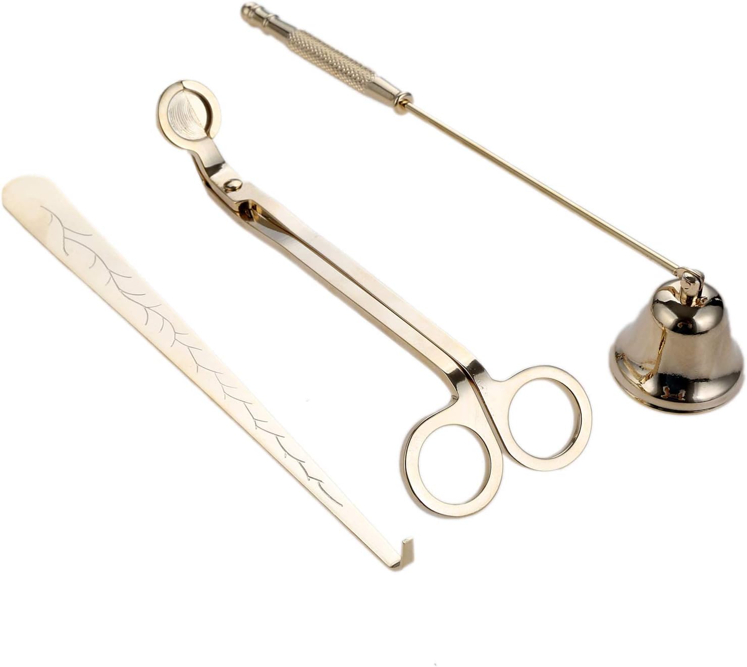 MUXSAM 3 in 1 Candle Tools Set - Candle Snuffer Wick Trimmer Dipper