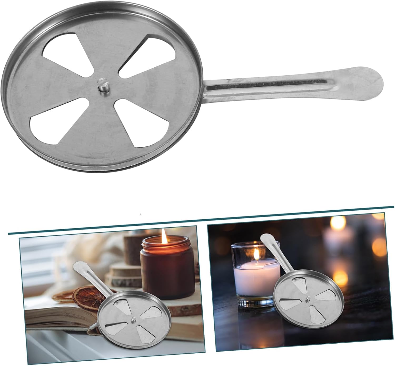 Stainless Steel Candle Snuffer with Flame Regulator Cap