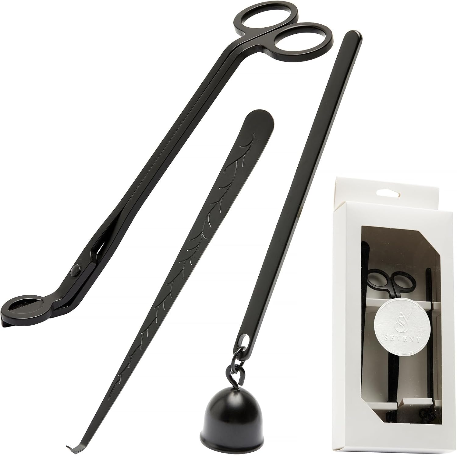 SEVENY 3 in 1 Candle Accessory Set - Wick Trimmer Snuffer Dipper