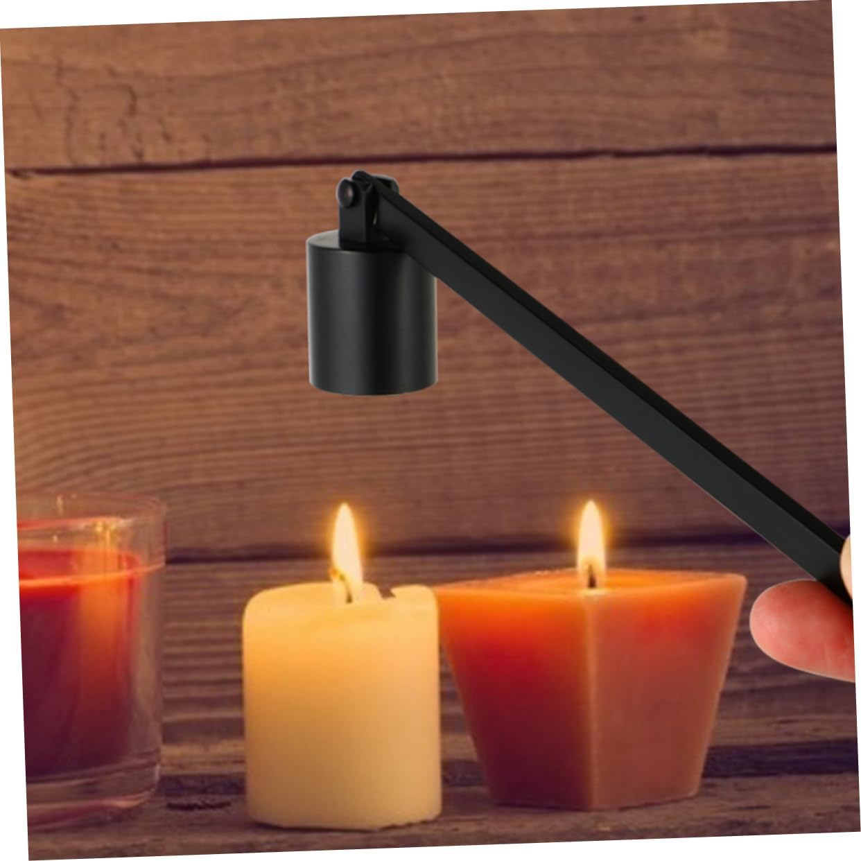 Vaguelly 2Pcs Candle Snuffer Long Handle Extinguisher Tool