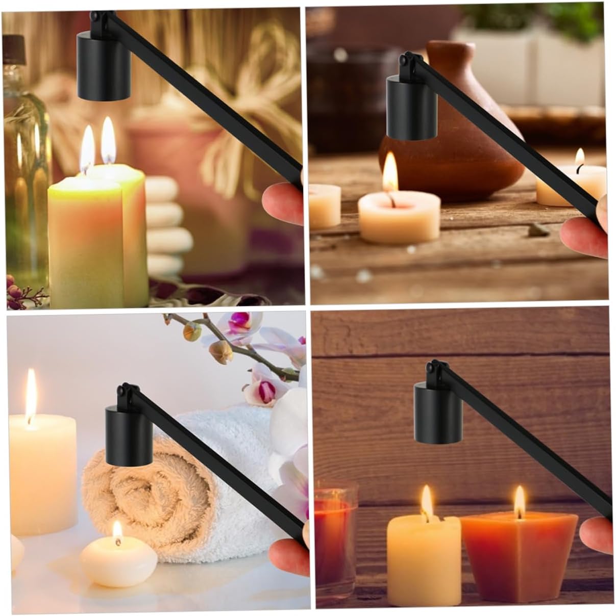 Vaguelly 2Pcs Candle Snuffer Long Handle Extinguisher Tool