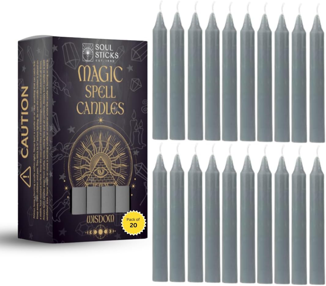 Soul Sticks Wisdom Magic Spell Chime Taper Candles 20 Pack