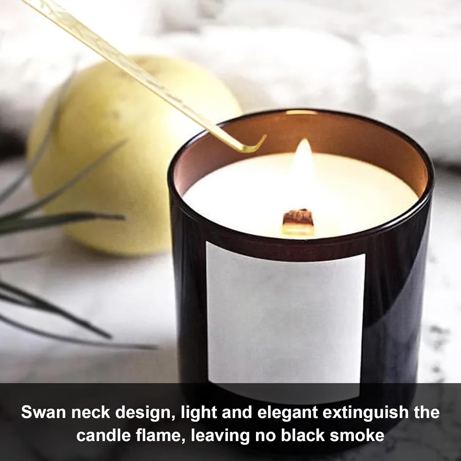2 Pack Candle Accessories Set - Snuffer and Wick Trimmer