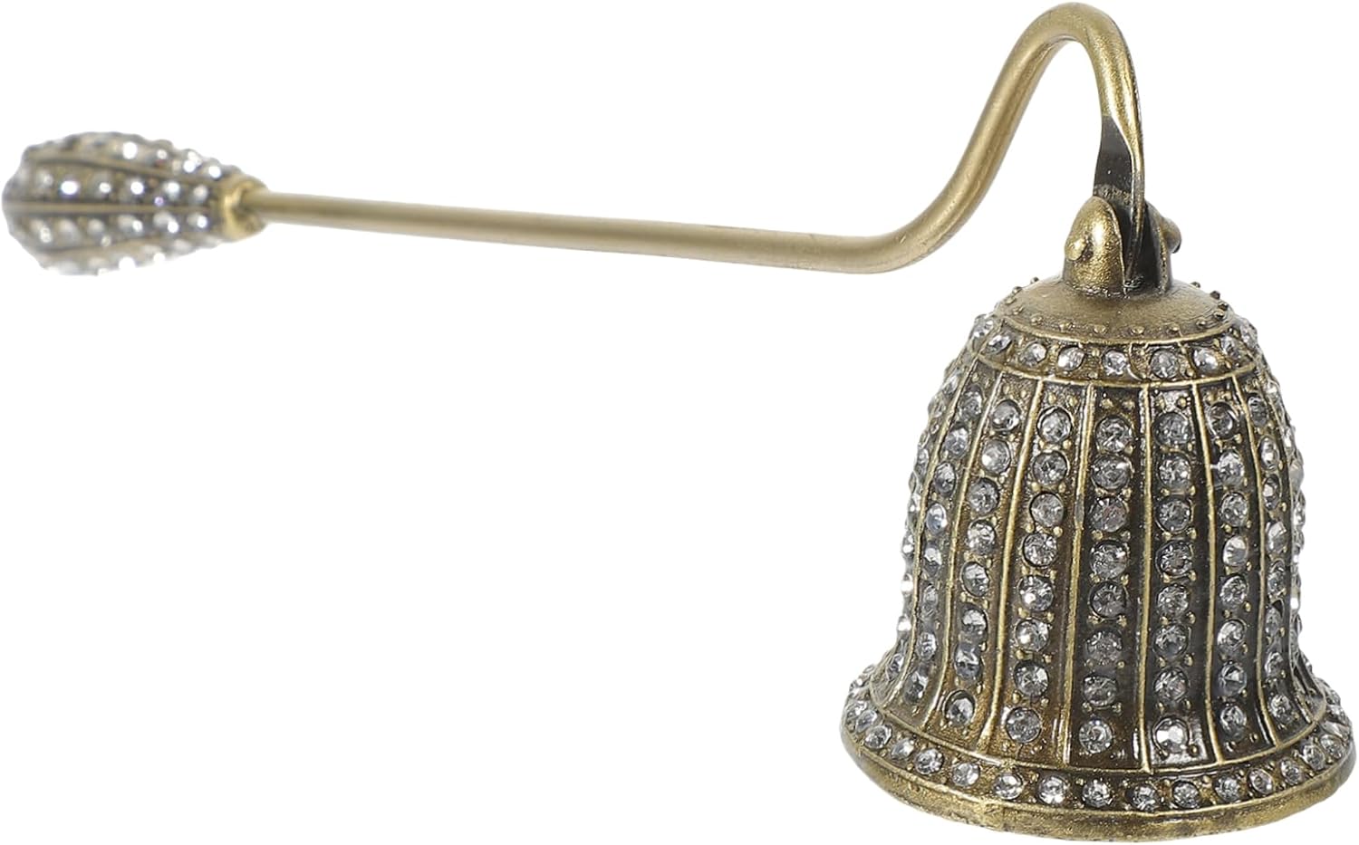 PRETYZOOM Antique Candle Snuffer with Rhinestone Inlay