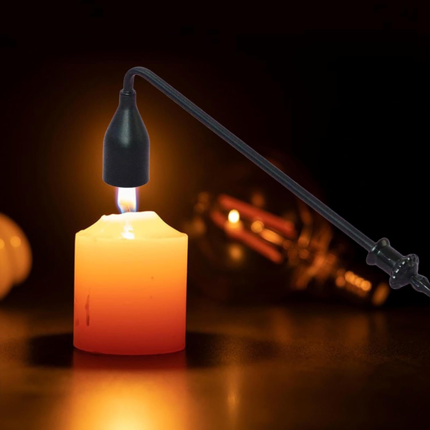 23cm Metal Candle Snuffer Wick Trimmer with Anti Slip Handle