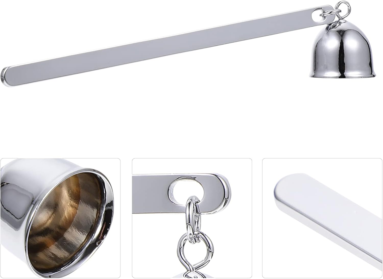 Bell Shape Stainless Steel Candle Snuffer with Long Handle