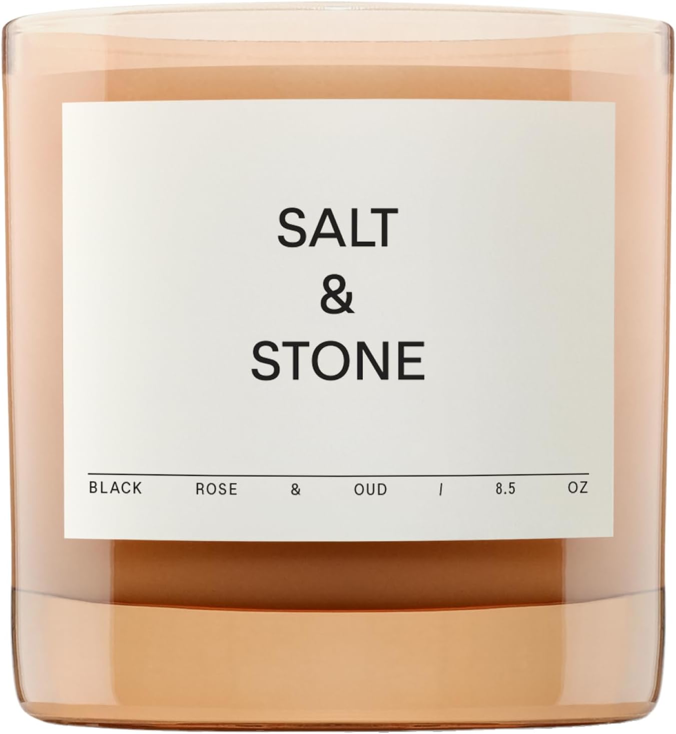 Salt Stone Scented Candle - Black Rose Vetiver