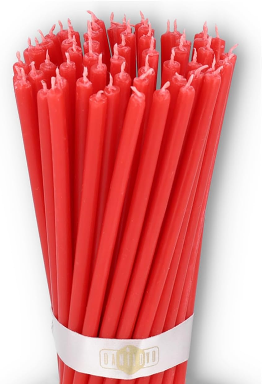 Danilovo Honey-Scented Beeswax Taper Candles - Pack of 50