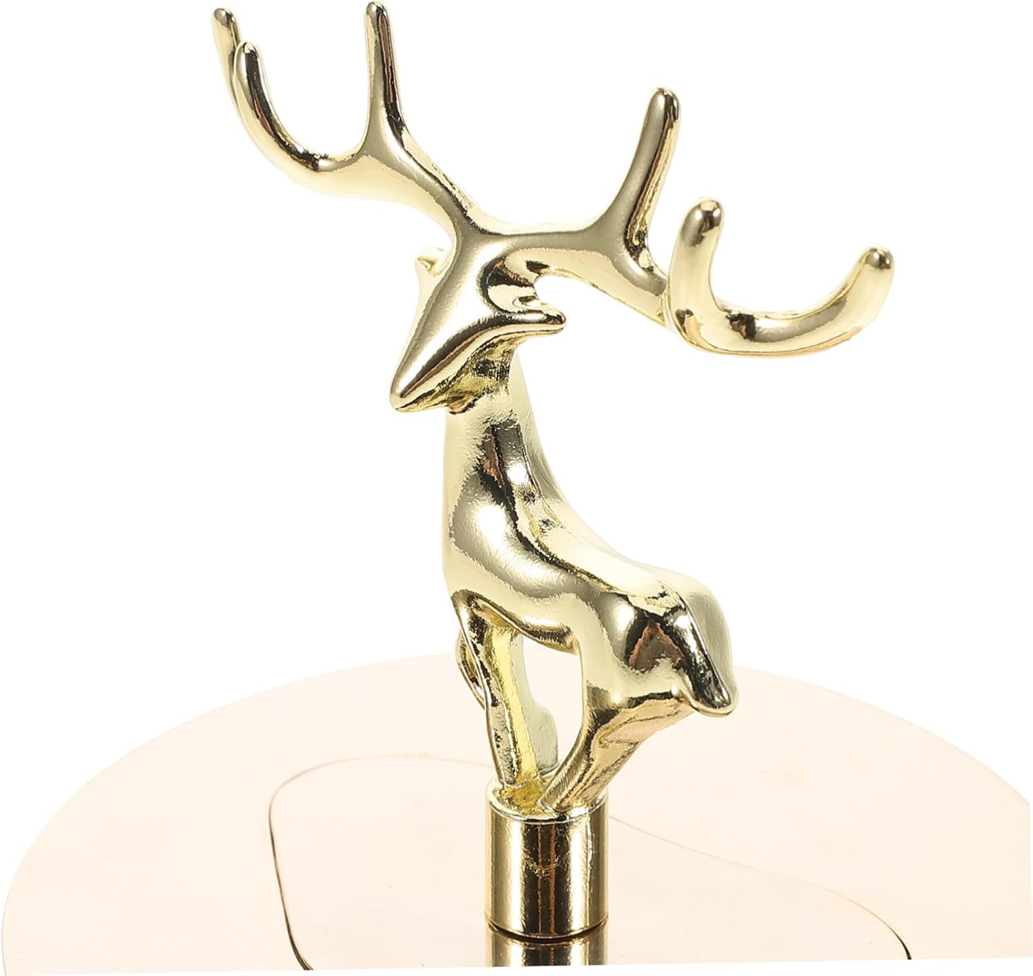 Cabilock Candle Dust Protectors with Flame Snuffer and Elegant Golden Elk Design