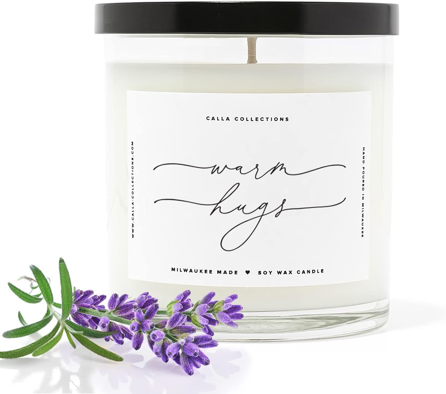 Warm Hugs Scented Candles in Clear Glass Jar