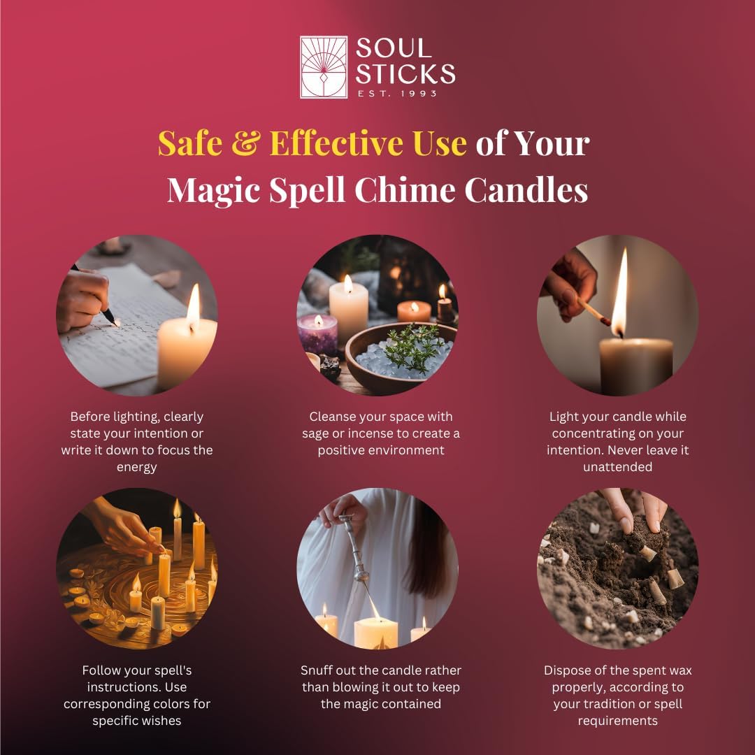SOUL STICKS Taper Candles 20 Pack for Rituals and Spells