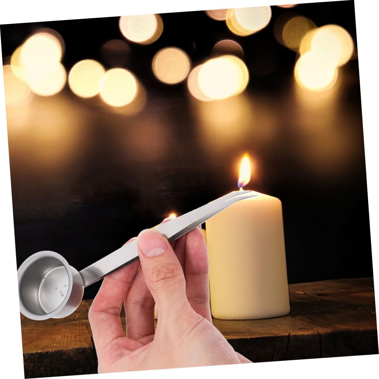 PRETYZOOM 3pcs Candle Snuffer and Tweezer Set for Home Hotel Camping