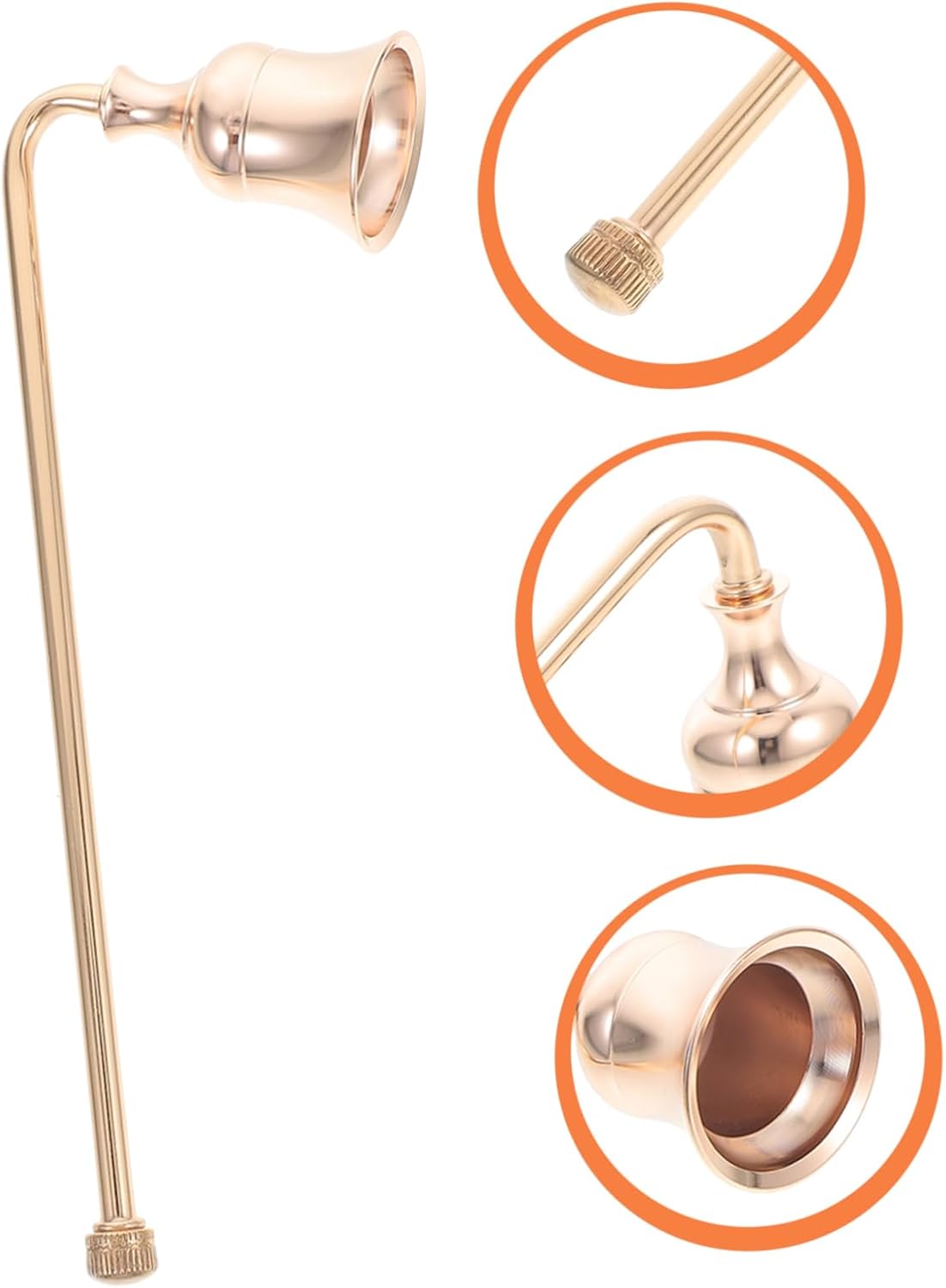 STOBAZA 5pcs Long Handle Candle Snuffer with Metal Wick Extinguisher