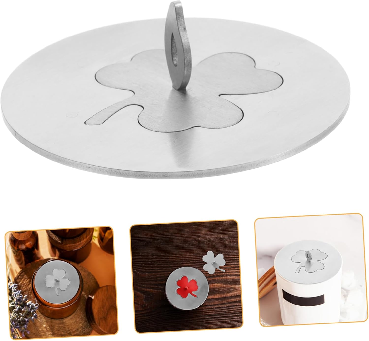 Stainless Steel Aromatherapy Candle Snuffer with Wind and Dust Protection