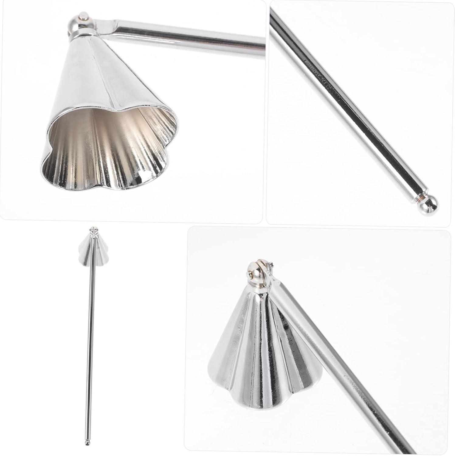 PRETYZOOM Portable Candle Snuffer Stainless Steel Handle Decor Tool