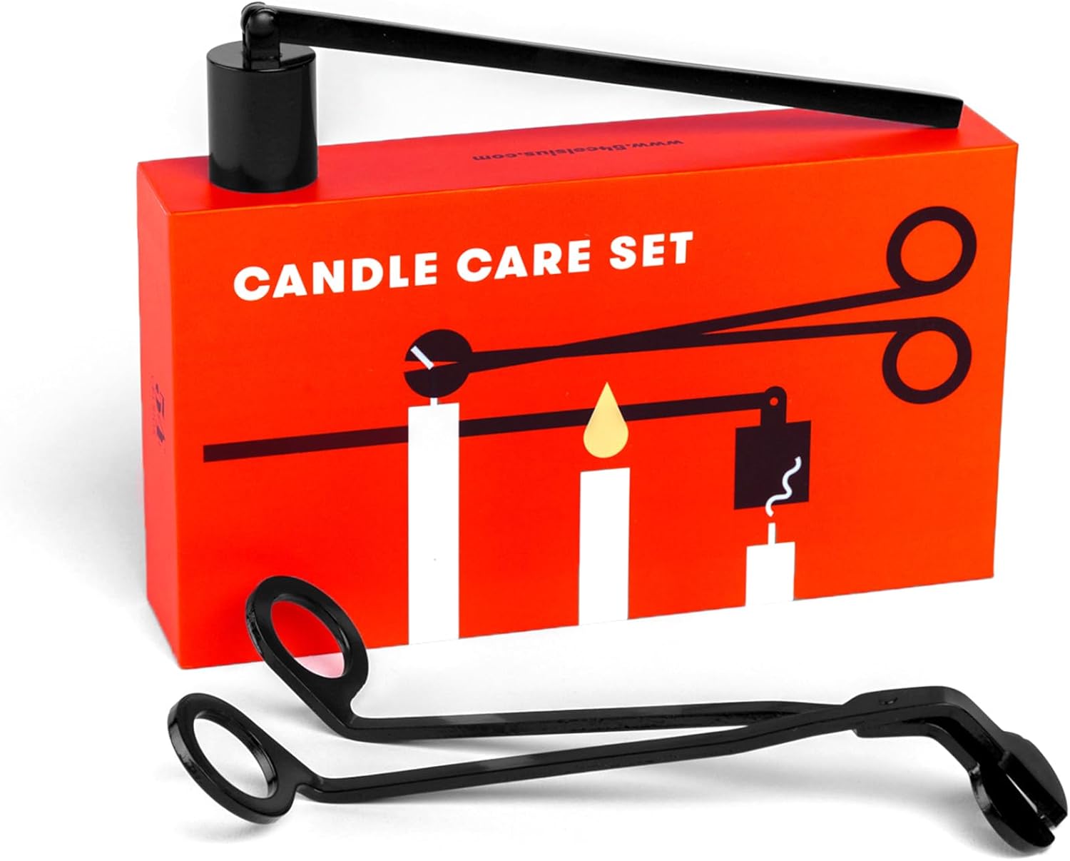 Candle Care Set with Wick Trimmer and Snuffer