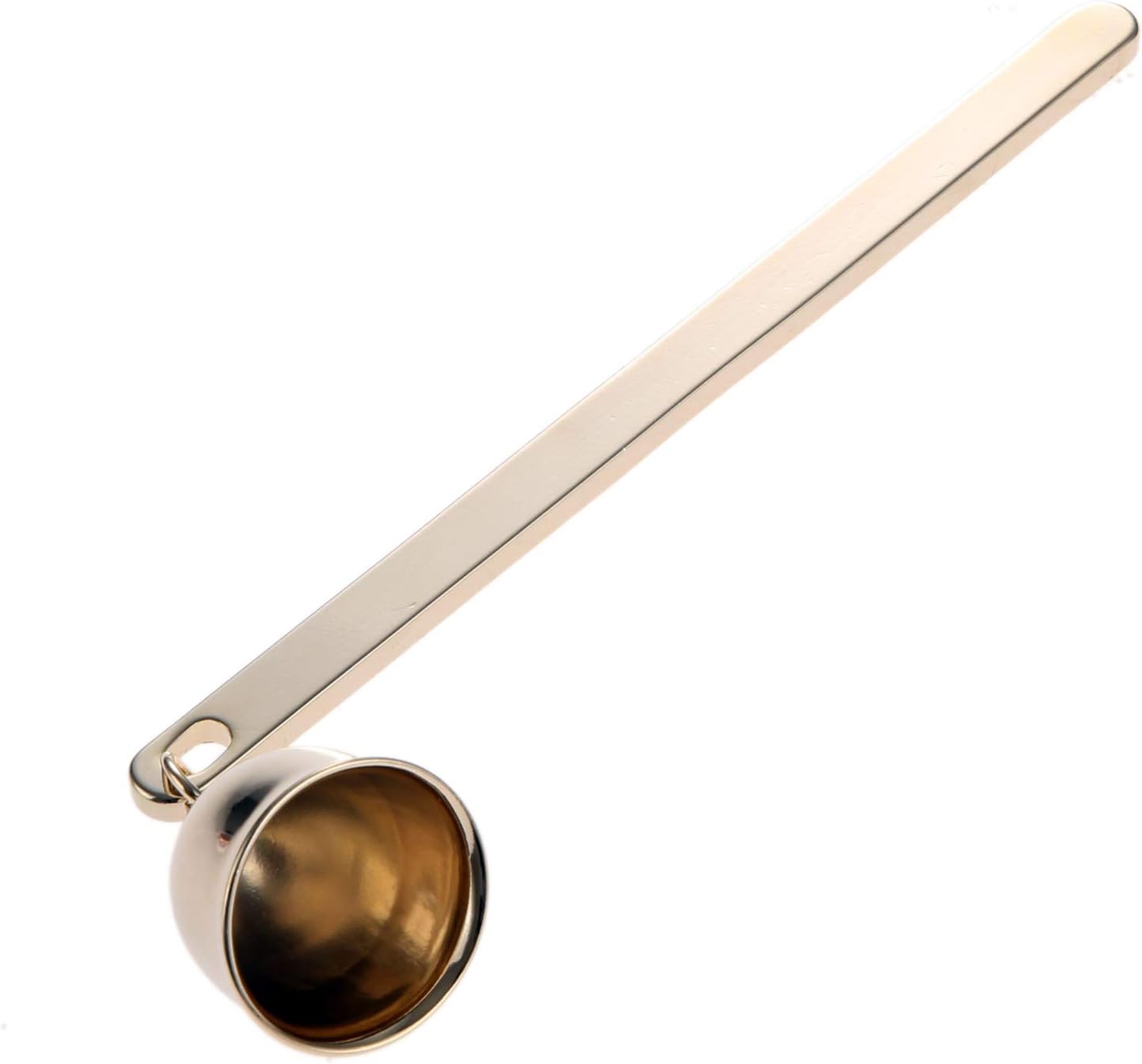 MUXSAM Gold Candle Snuffer Bell-Shaped Stainless Steel Wick Flame Extinguisher