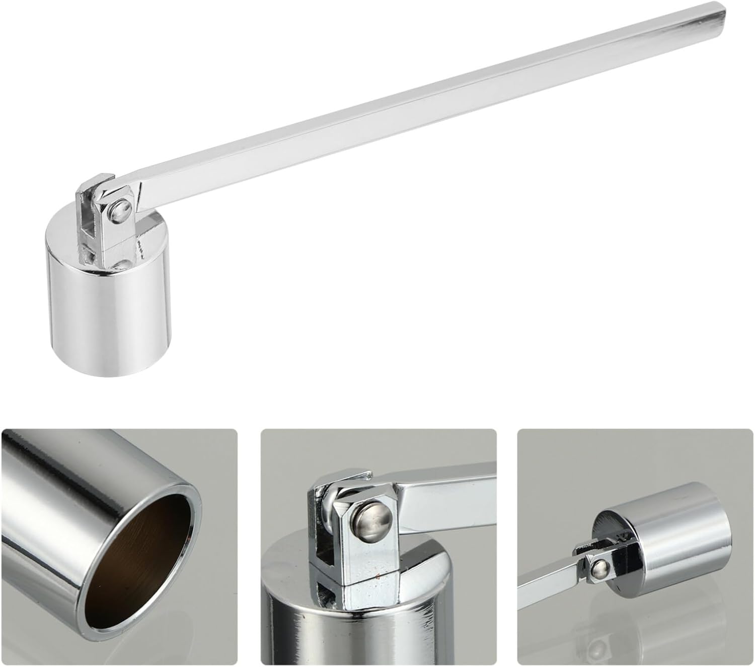 VOSAREA 1pc Candle Snuffer Stainless Steel Wick Extinguisher Tool