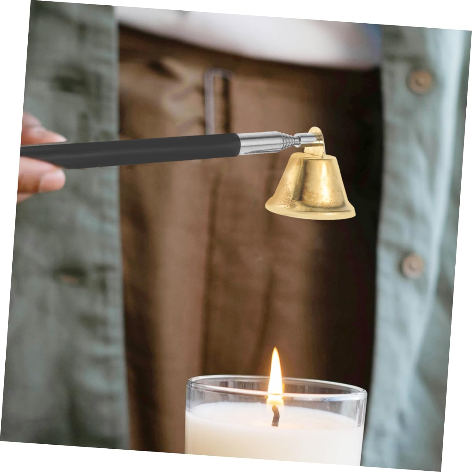 PRETYZOOM Adjustable Candle Snuffer Tool with Long Handle