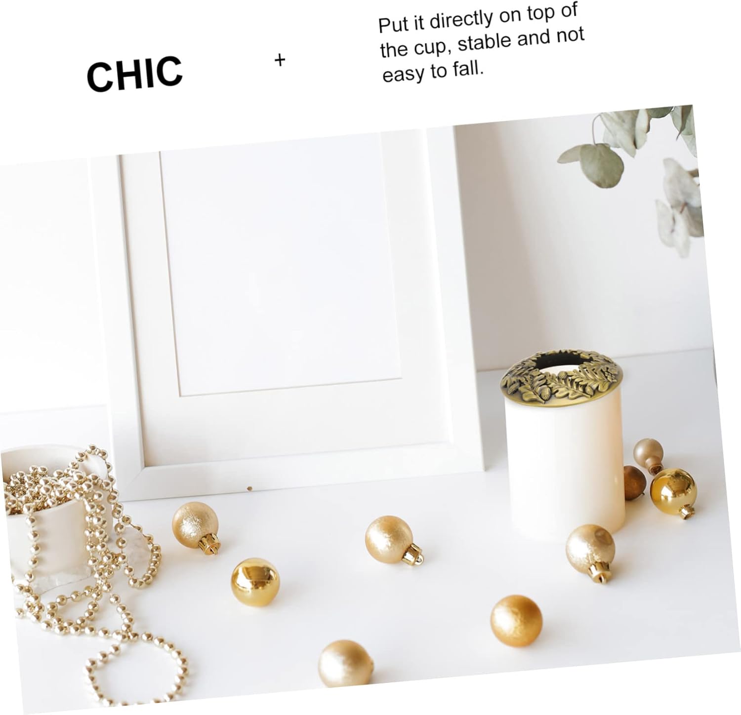 PRETYZOOM Brass Candle Lids for Efficient Burn and Elegant Storage