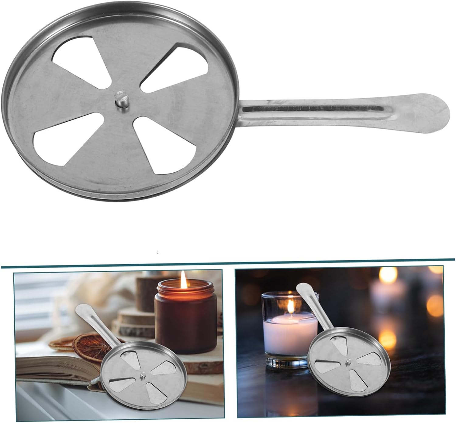 Stainless Steel Adjustable Candle Snuffer Cover for Oil Lamps
