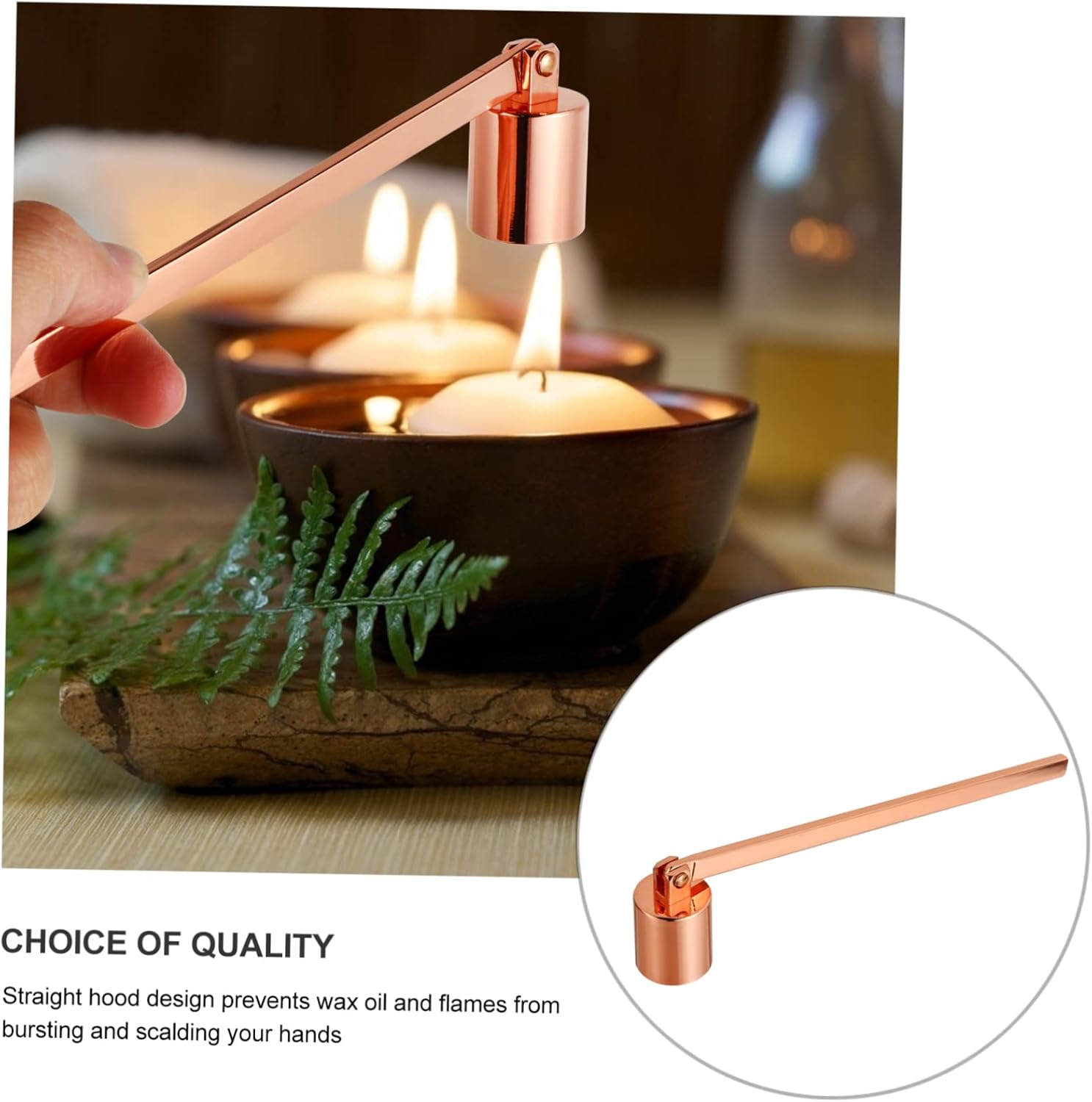 DECHOUS 2 Pcs Candle Wick Cover Snuffer Cap Set