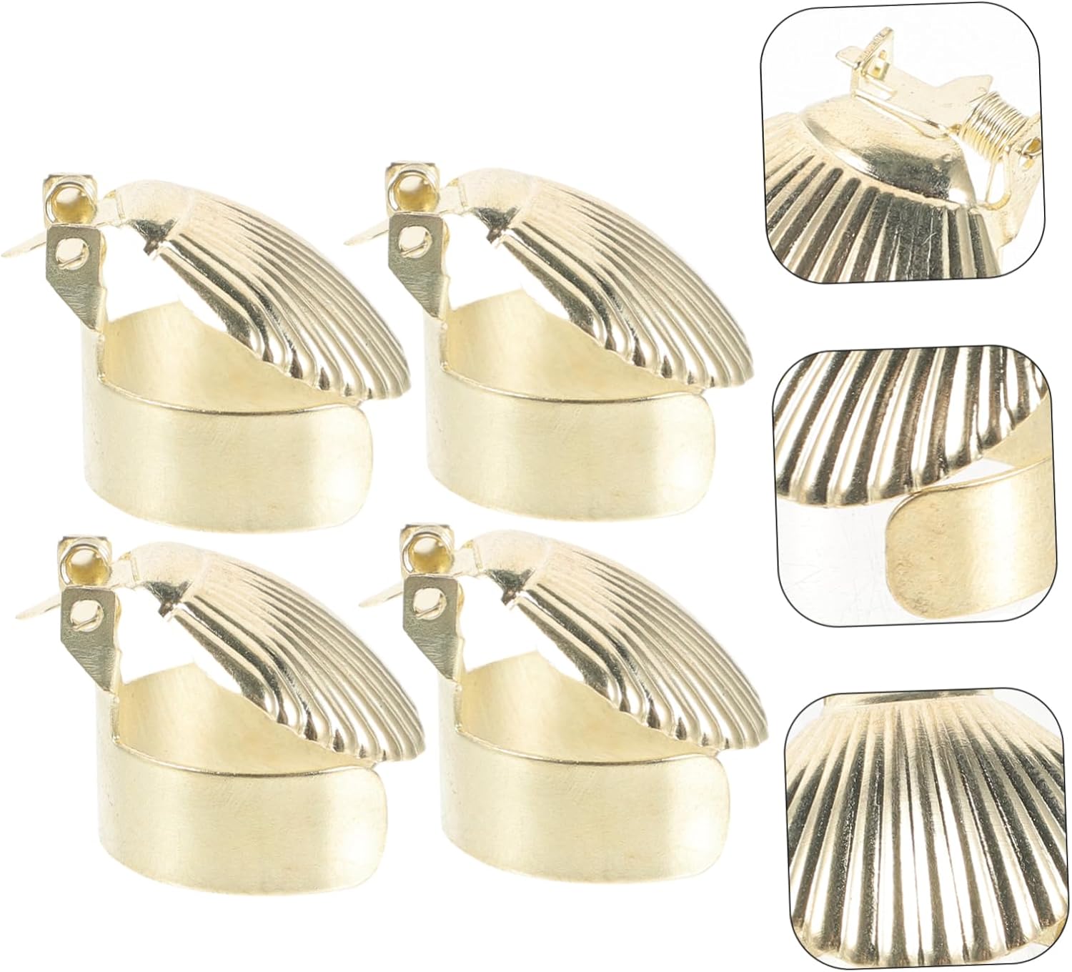 MAGICLULU 4pcs Metal Candle Snuffer Caps Automatic Wick Extinguisher