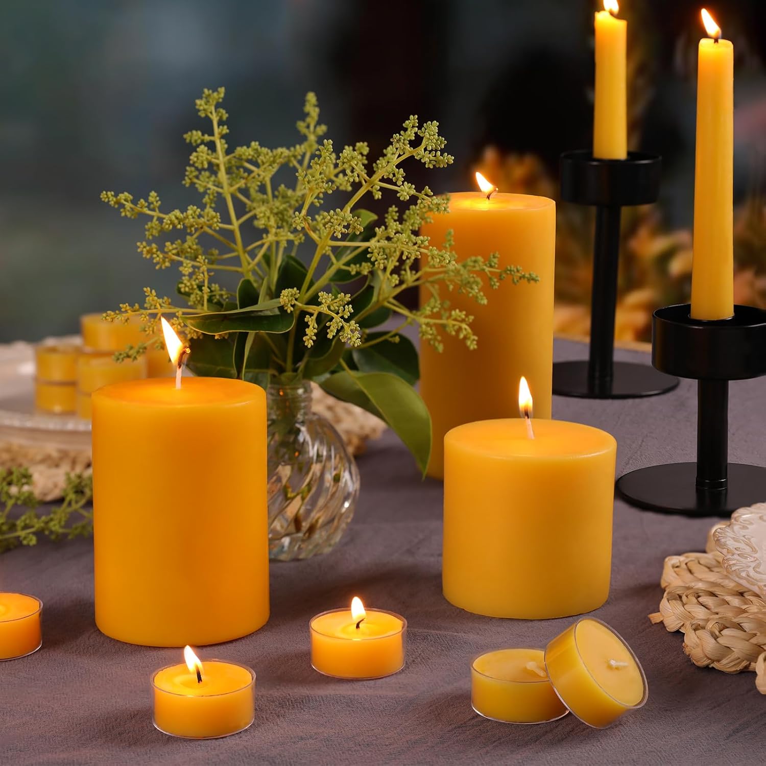 Volens Pure Beeswax Candles Set 345 Hour