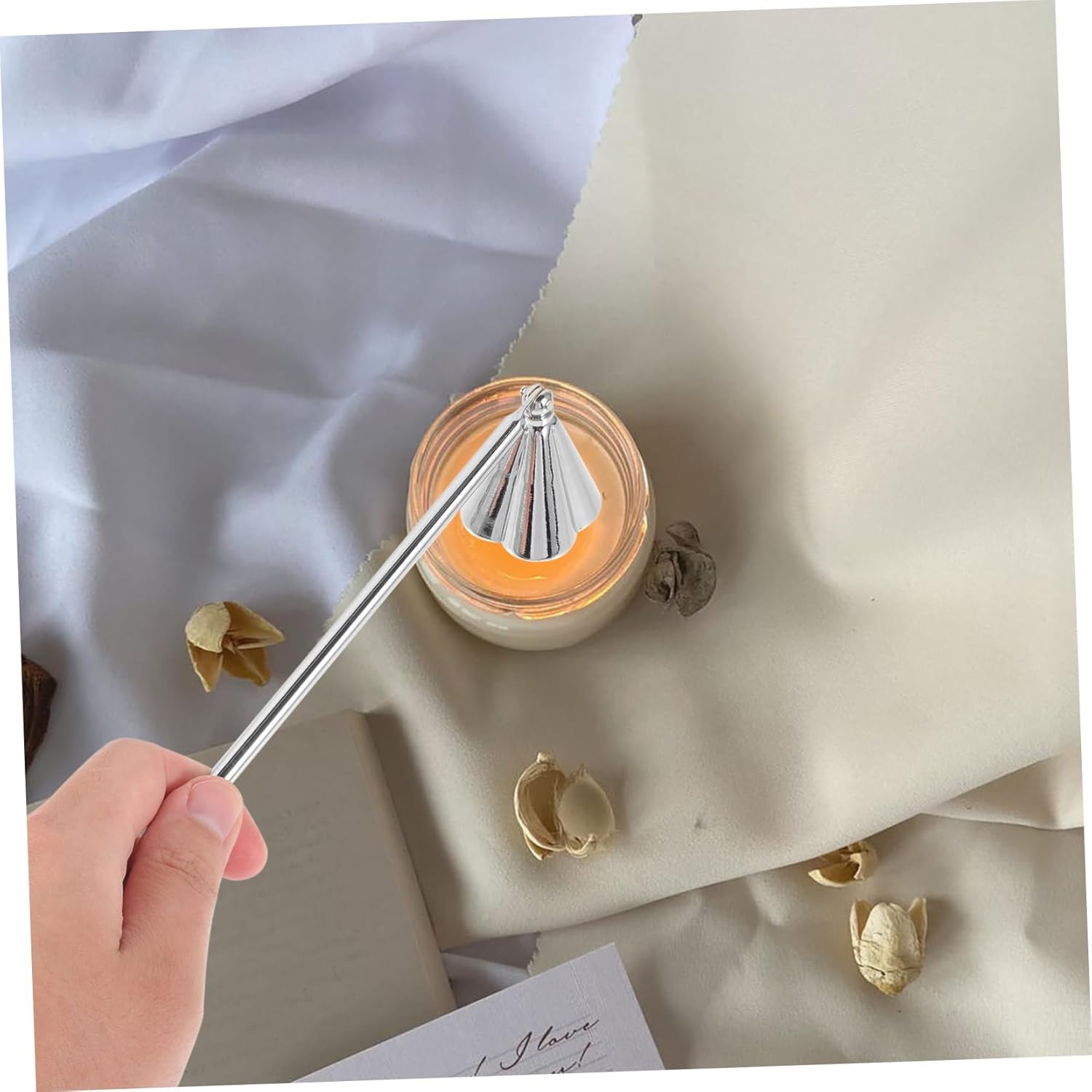 PRETYZOOM Portable Candle Snuffer Stainless Steel Handle Decor Tool
