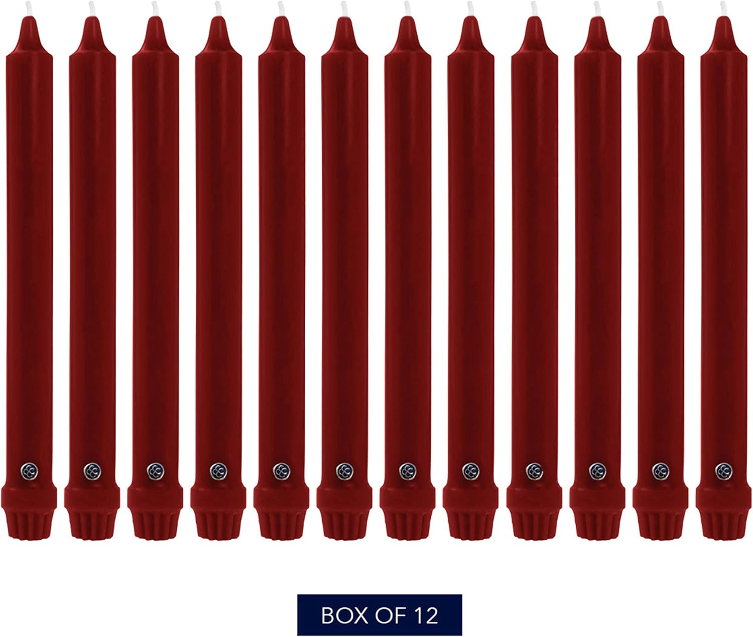 Colonial Candle Unscented Taper Candles Pack of 12 1