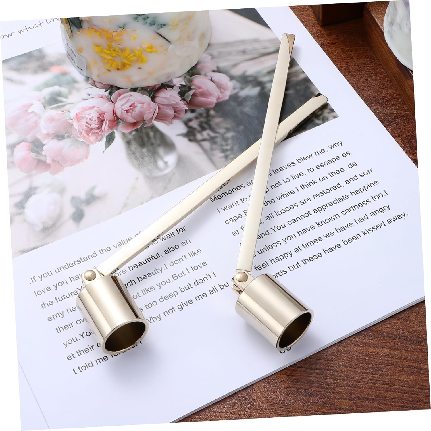 IMIKEYA 4pcs Candle Snuffers Ergonomic Handles